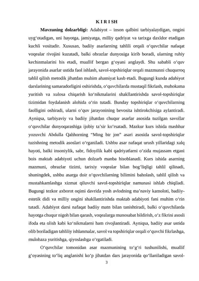 Adabiyot o‘qitish metodikasi 3