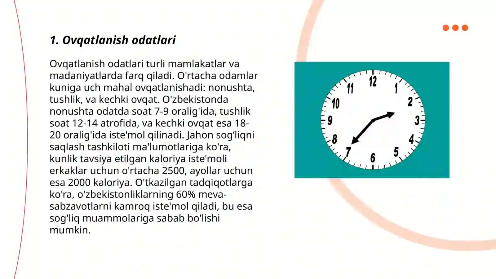 Aholining ovqatlanishini o'rganish 3