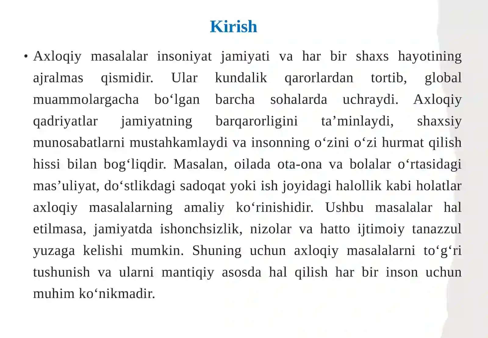 Axloqiy masalalarni argumentlash boʻyicha 3