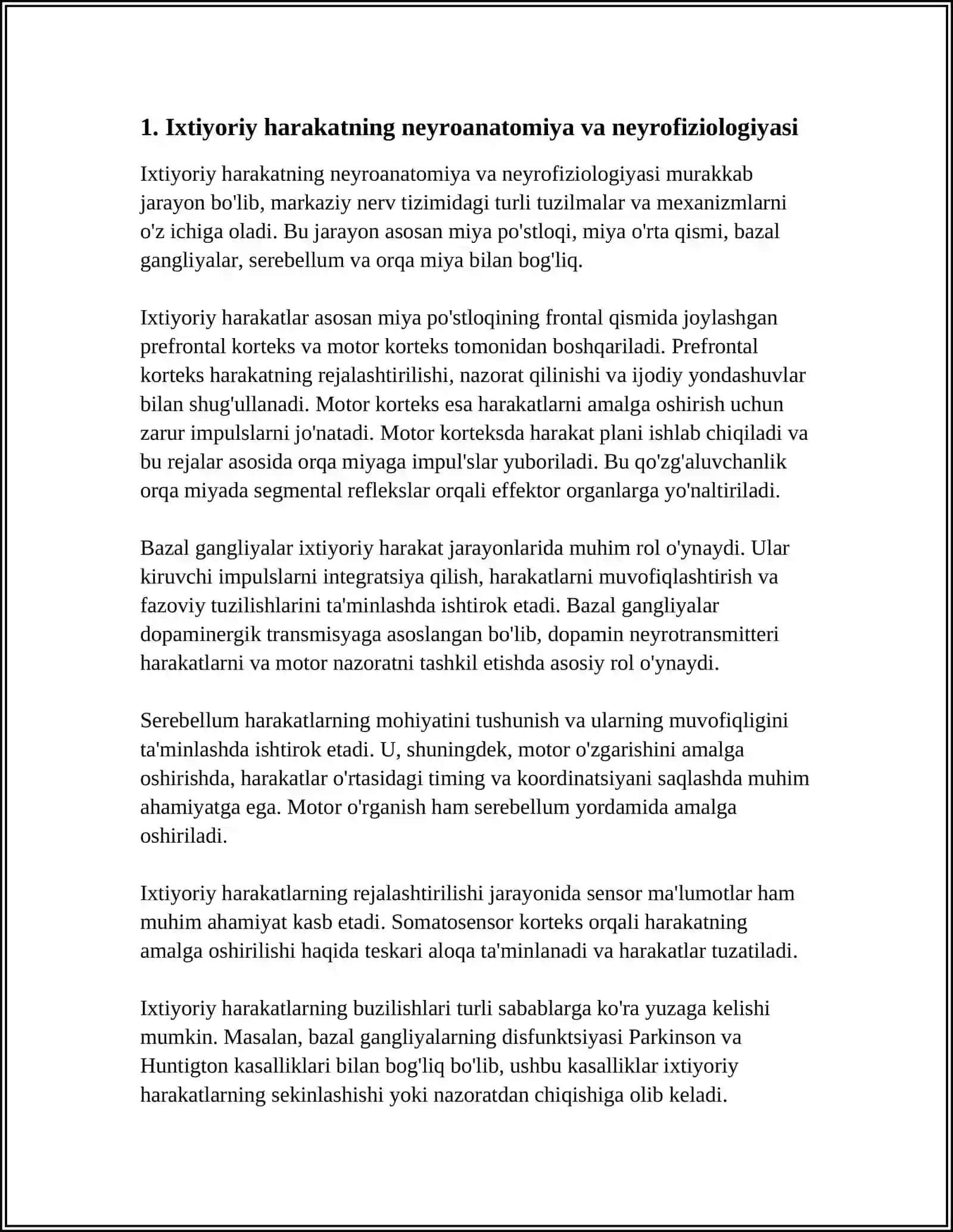 IXTIYORIY HARAKAT VA UNING BUZILISHLARI.MUTATSIYALAR VA ULARNING SABABLARI 3