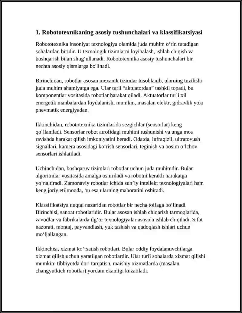 ROBOTOTEXNIKA VA AVTOMAT TIZIMLAR 3