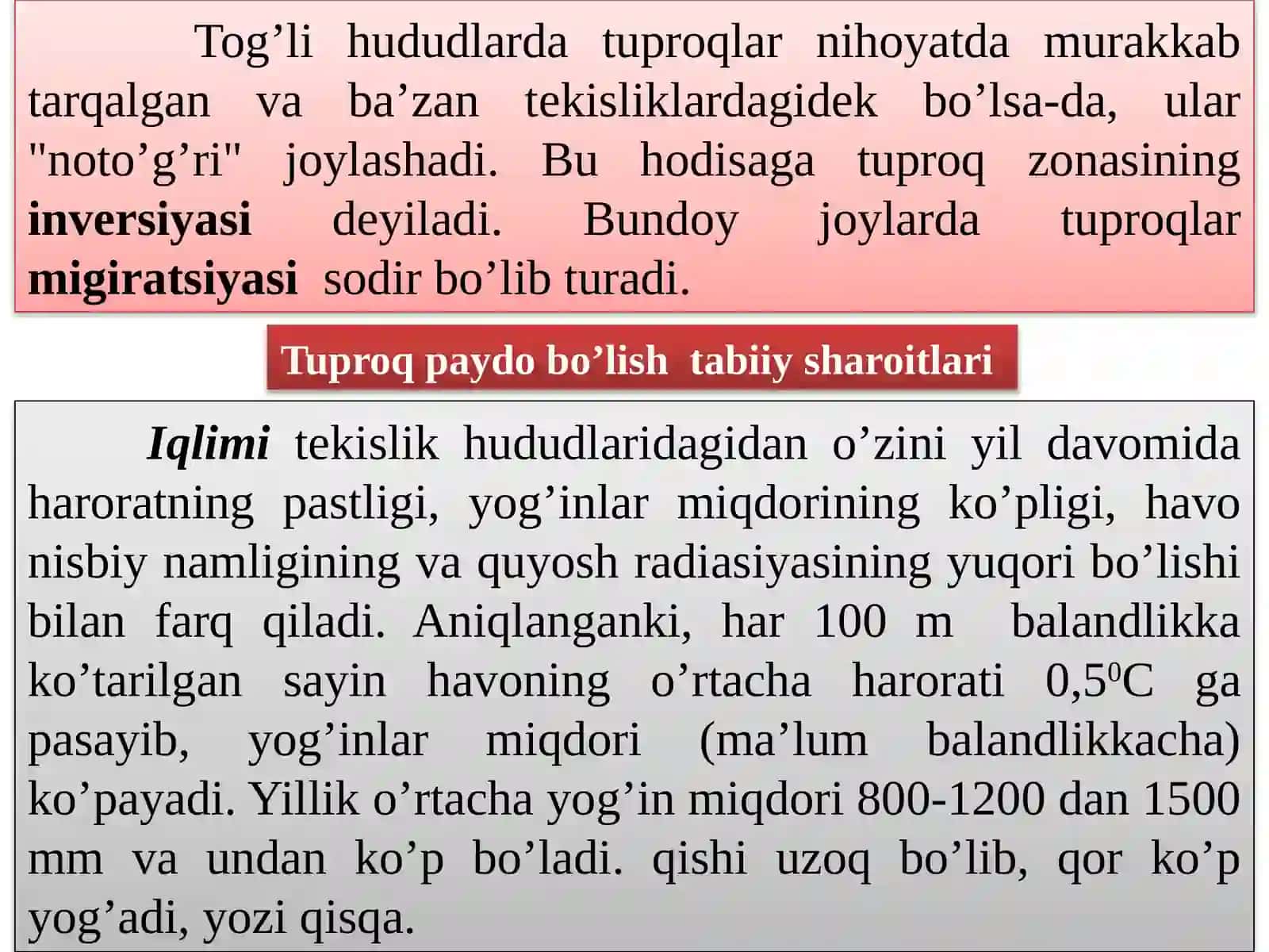 Tog’ tuproqlari 3