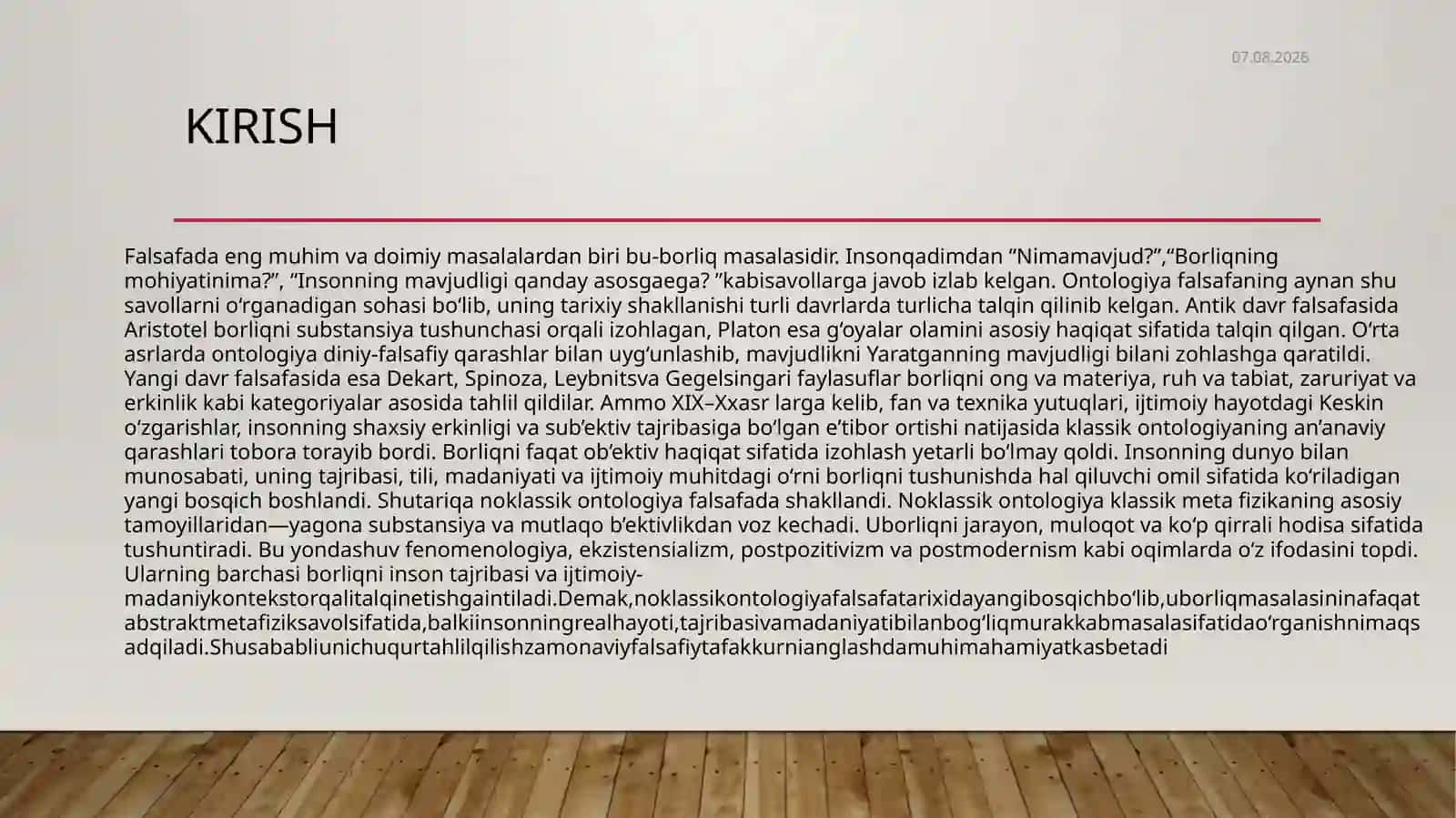 Noklassik ontologiyaniñ yo'nalishlari va mohiyati 3