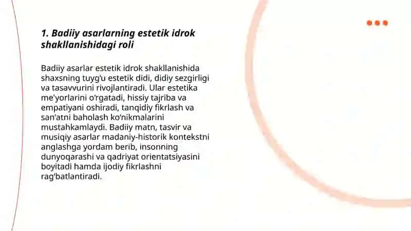 Badiiy Asarlarning Estetik Idrok 3