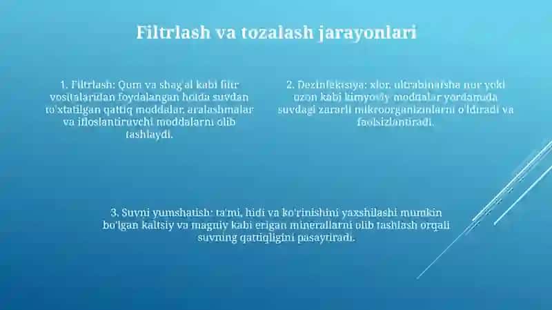 Ichimlik Suvi Sifatini Yaxshilashning Asosiy Usullari 3