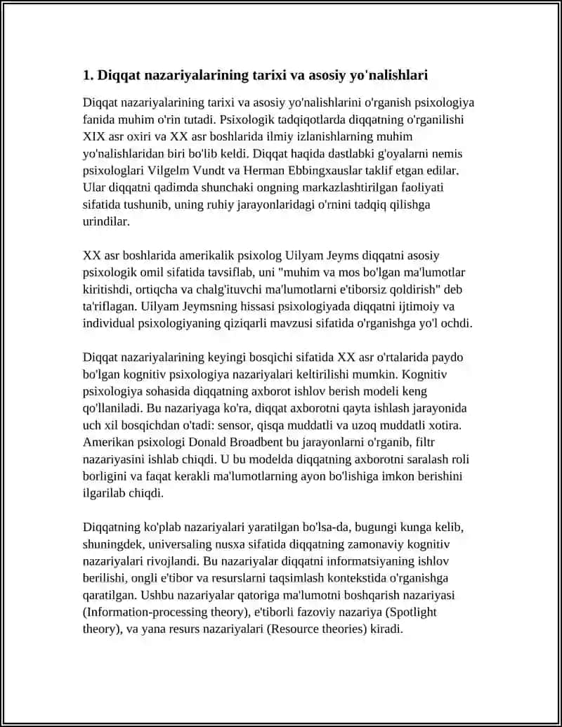 DIQQATNING PSIXOLOGIK NAZARIYALARI 3
