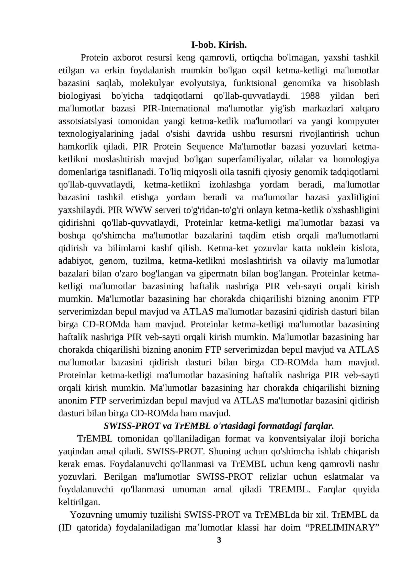 PIR - OQSIL KETMA-KETLIKLARI BAZALARI 3