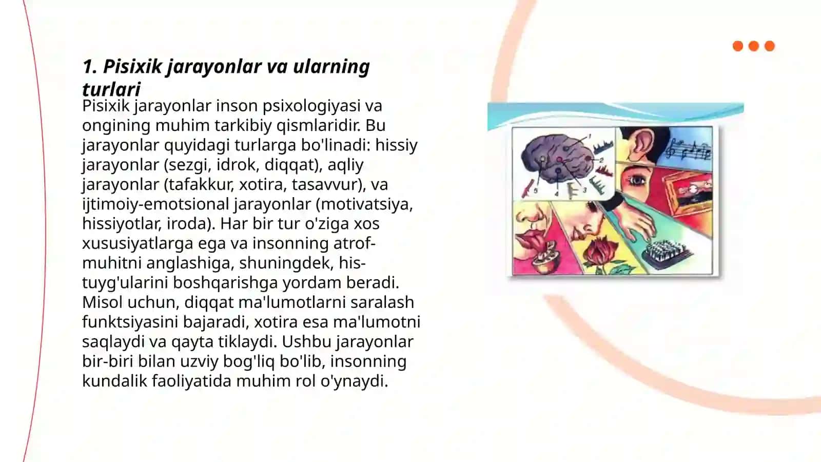 Pisixik jarayonlar 3