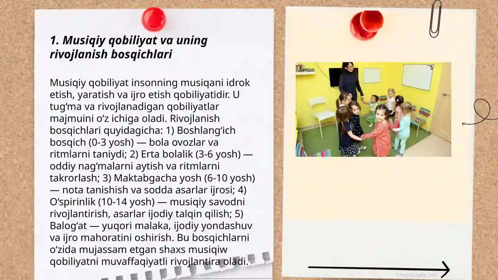 Tarbiyalanuvchilarning musiqiy qobiliyatlarini shakillantirish va rivojlantirishga qaratilgan yillik oylik kunlik mashg'ulot rejasini 3