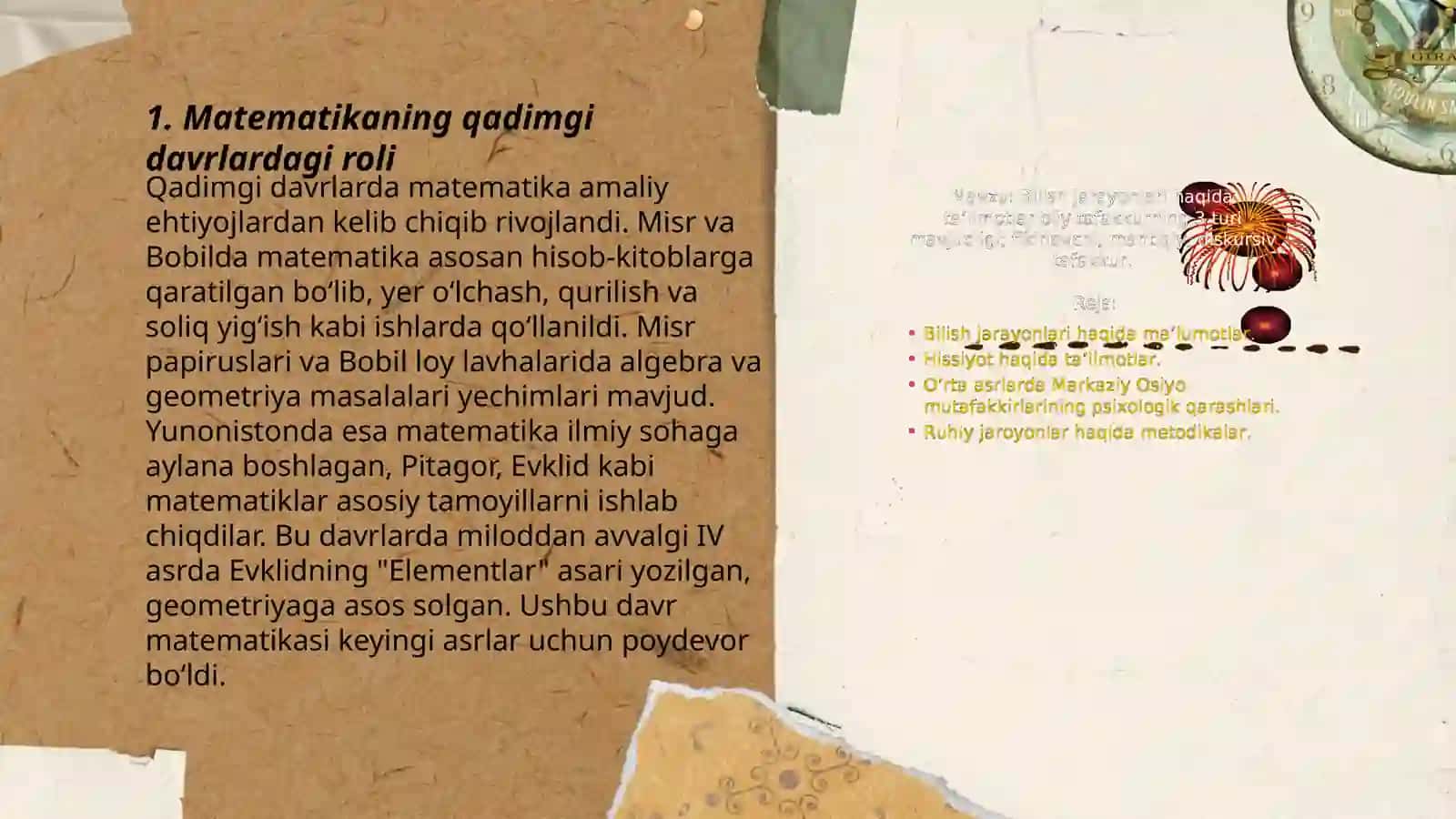 Matematikaning fan va oʻquv predmeti sifatida taraqqiyot bosqichlari 3