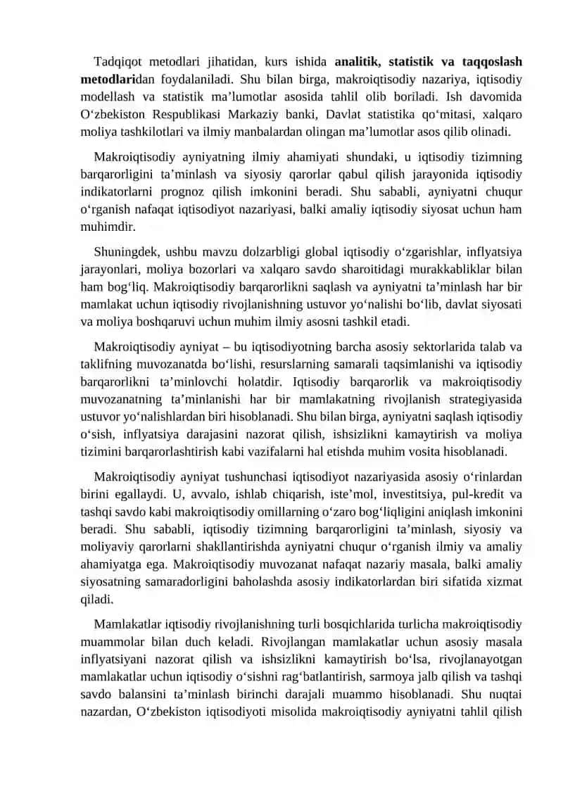 Makroiqtisodiy ayniyatlar 3