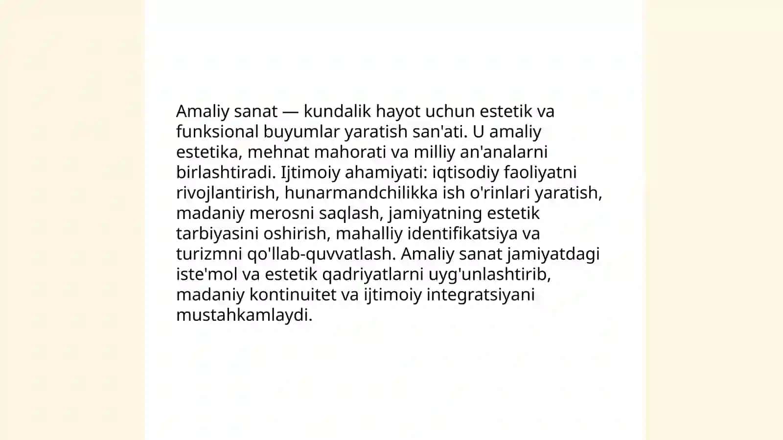 Amaliy sanat va uning turlari Naqqashlik sanati haqida malumot toplash 3