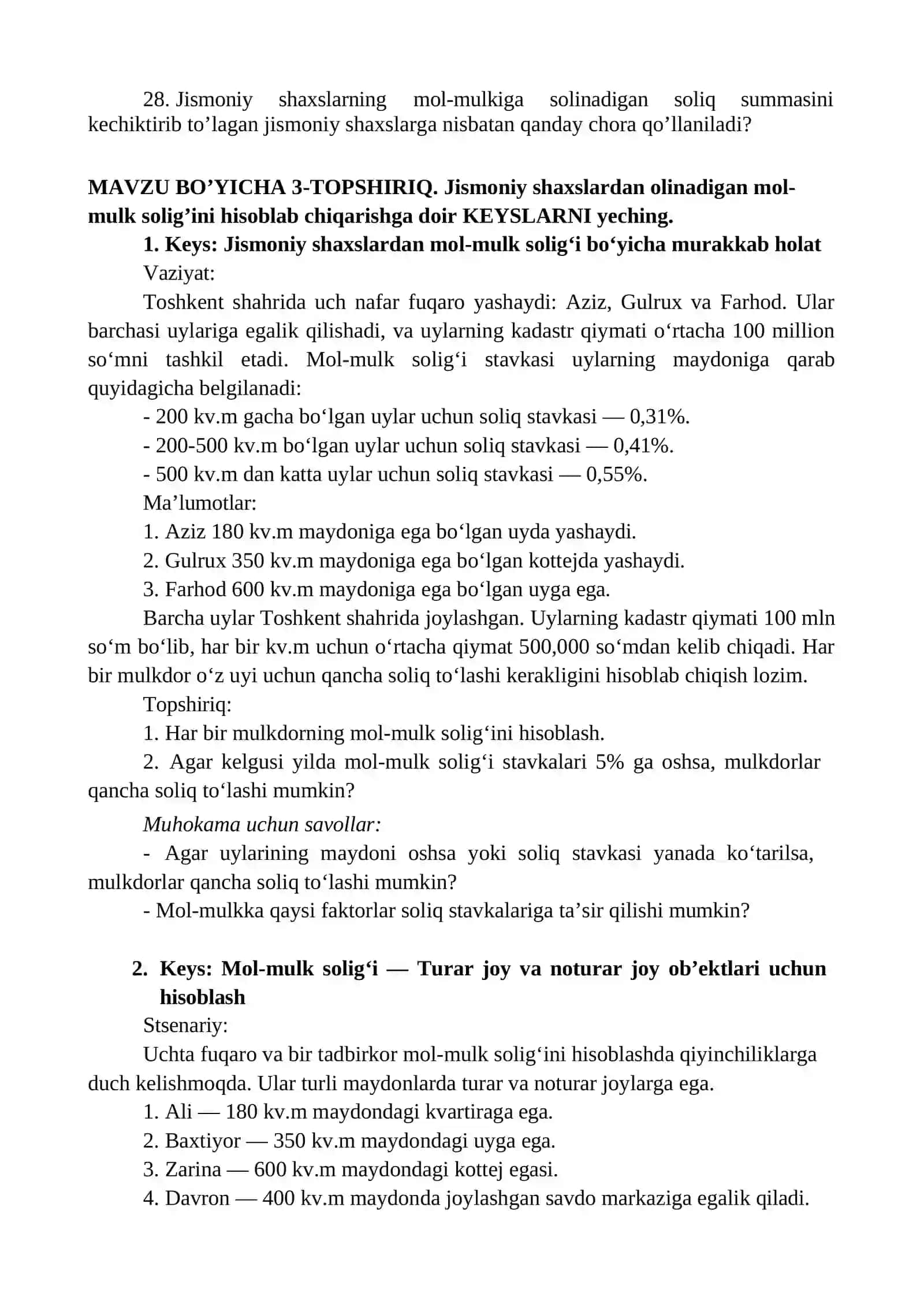 JISMONIY SHAXSLARNING MOL-MULKIGA SOLINADIGAN SOLIQ 3