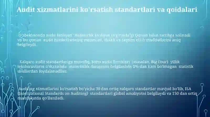 Auditorlik tashkilotlarining xuquqlari majburiyatlari va javobgarliklari 3