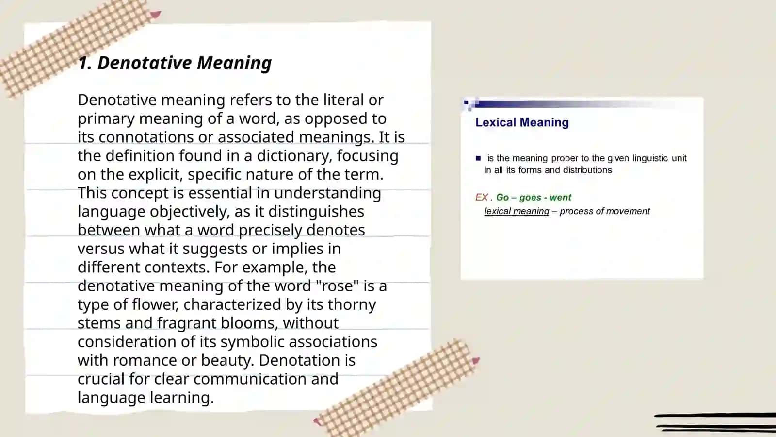 Lexical types of meaning 3