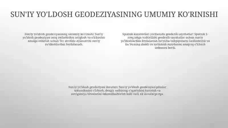 Sputnikaviy O'Lchashlar Yordamida Geodezik Turlarni Barpo Etish 3