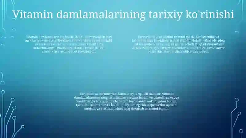 Vitaminli Damlamalarni Tayyorlash Uni Baholash Va Tarqatish Tartibi 3