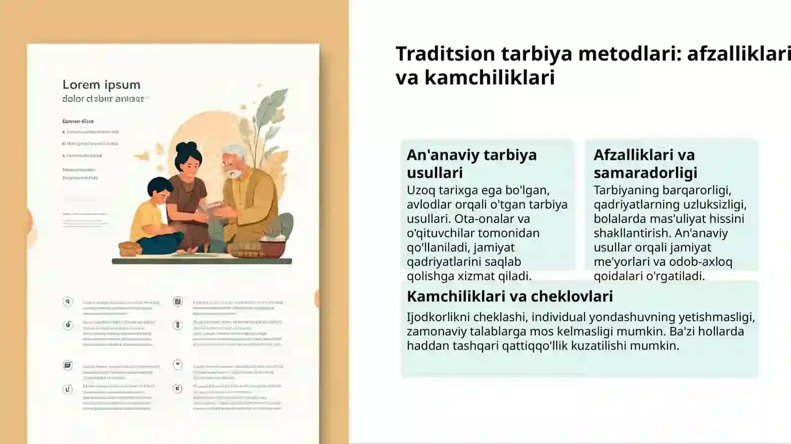 Tarbiya metodlari: Asosiy tushunchalar 3