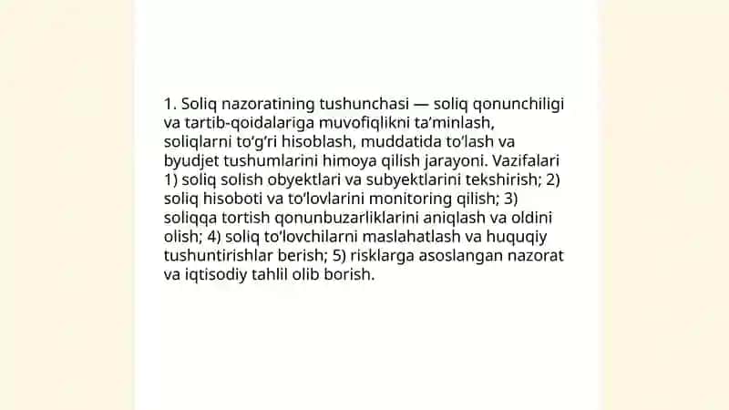 Soliq nazoratining huquqiy va uslubiy asoslari 3