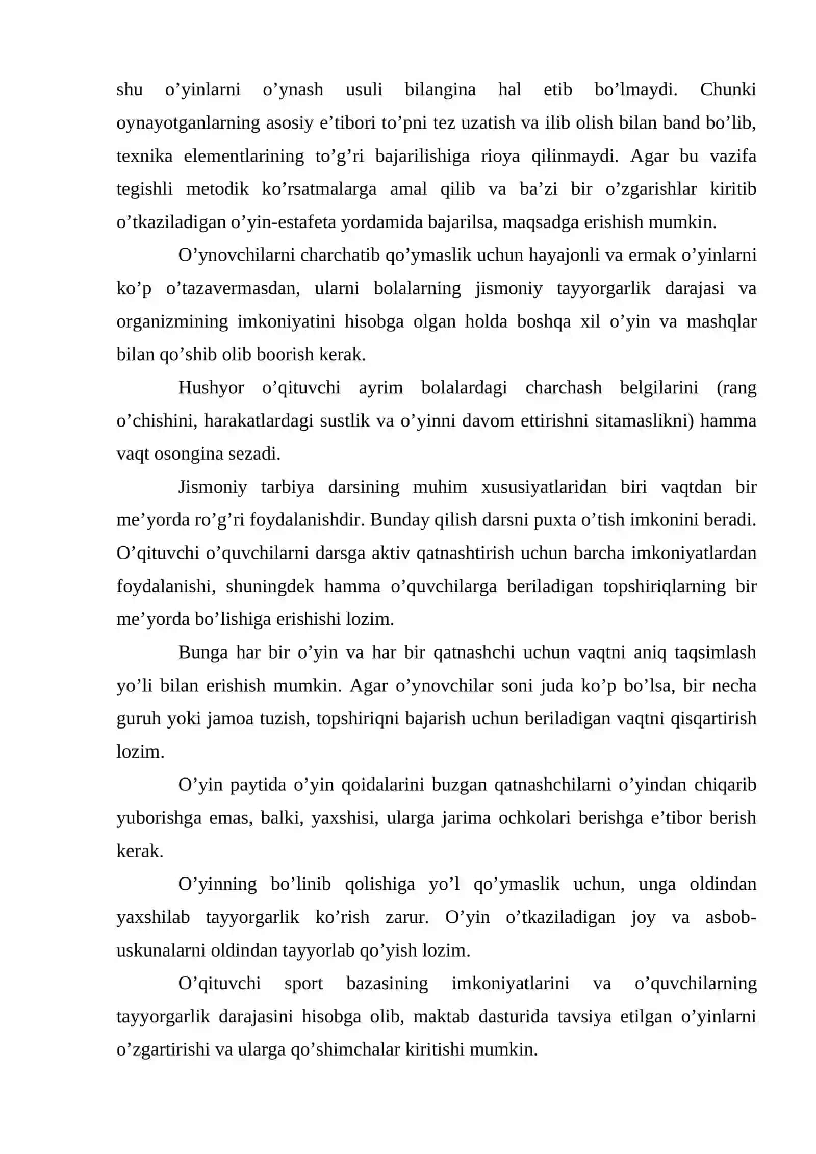 Harakatli O'yinlar Metodikasi 3