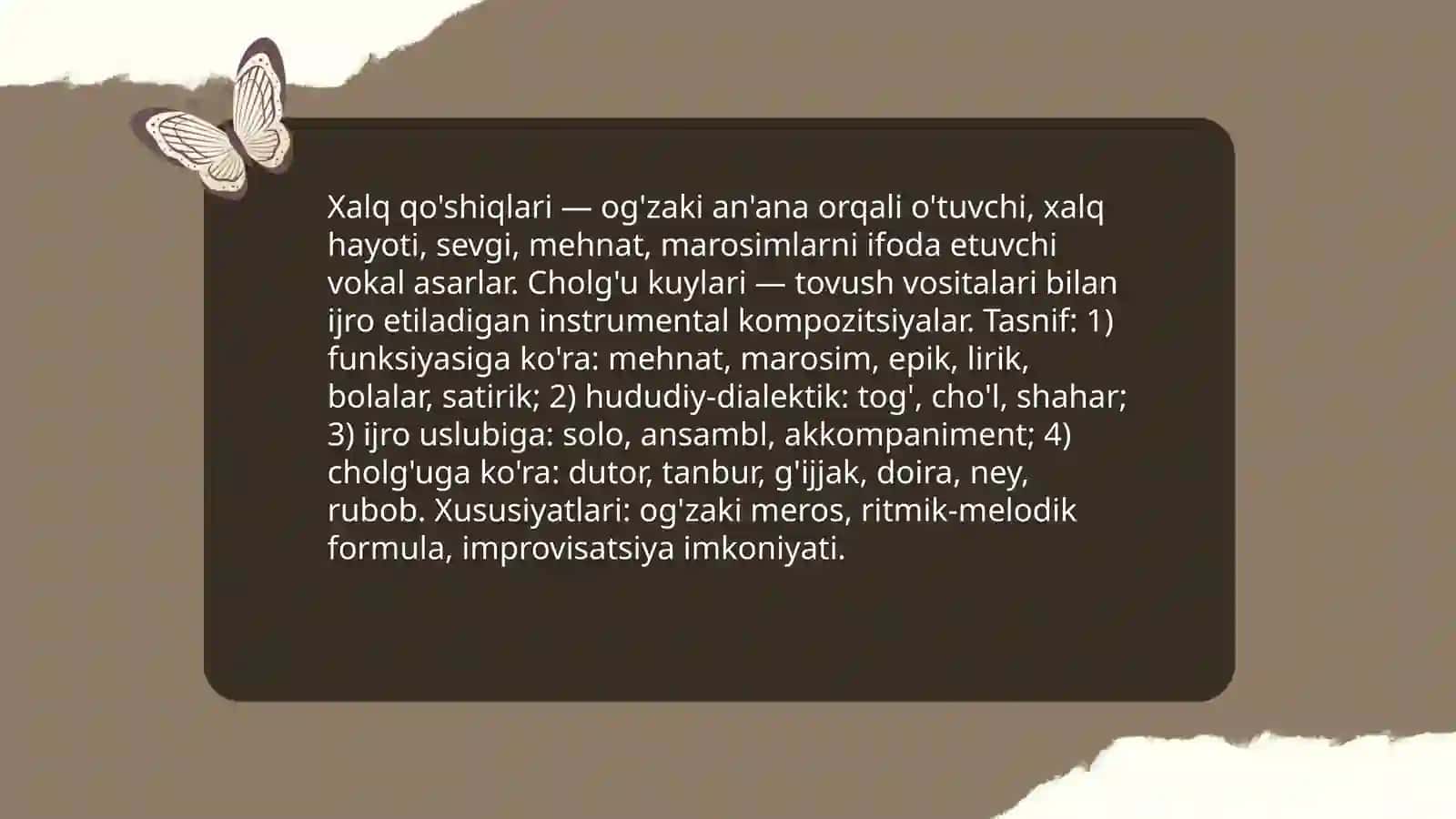 Xalq qõshiqlari va cholģu kuylari 3