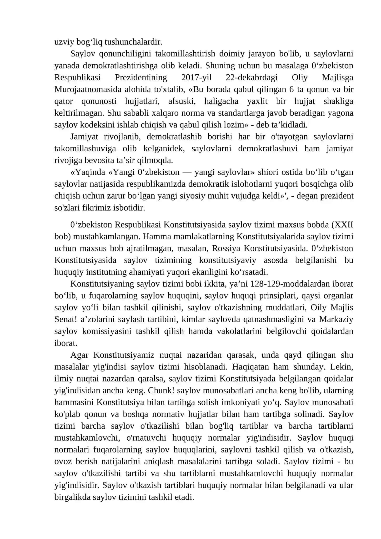 O'zbekiston Konstitutsiyasida davlat hokimiyatini amalga oshirishga doir normalar 3