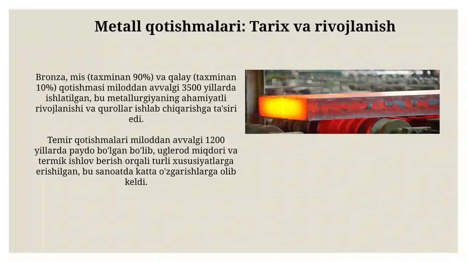 Metall qotishmalar 3