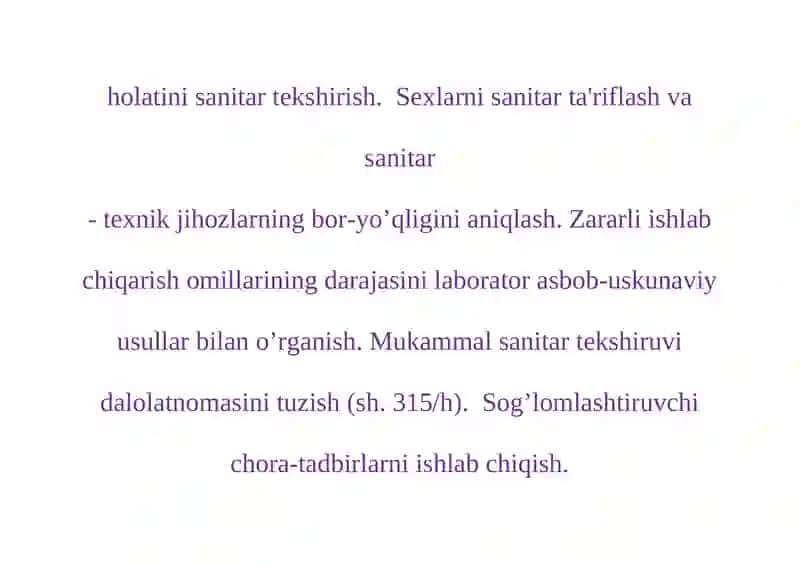 Mukammal Sanitariya Tekshiruvi 3