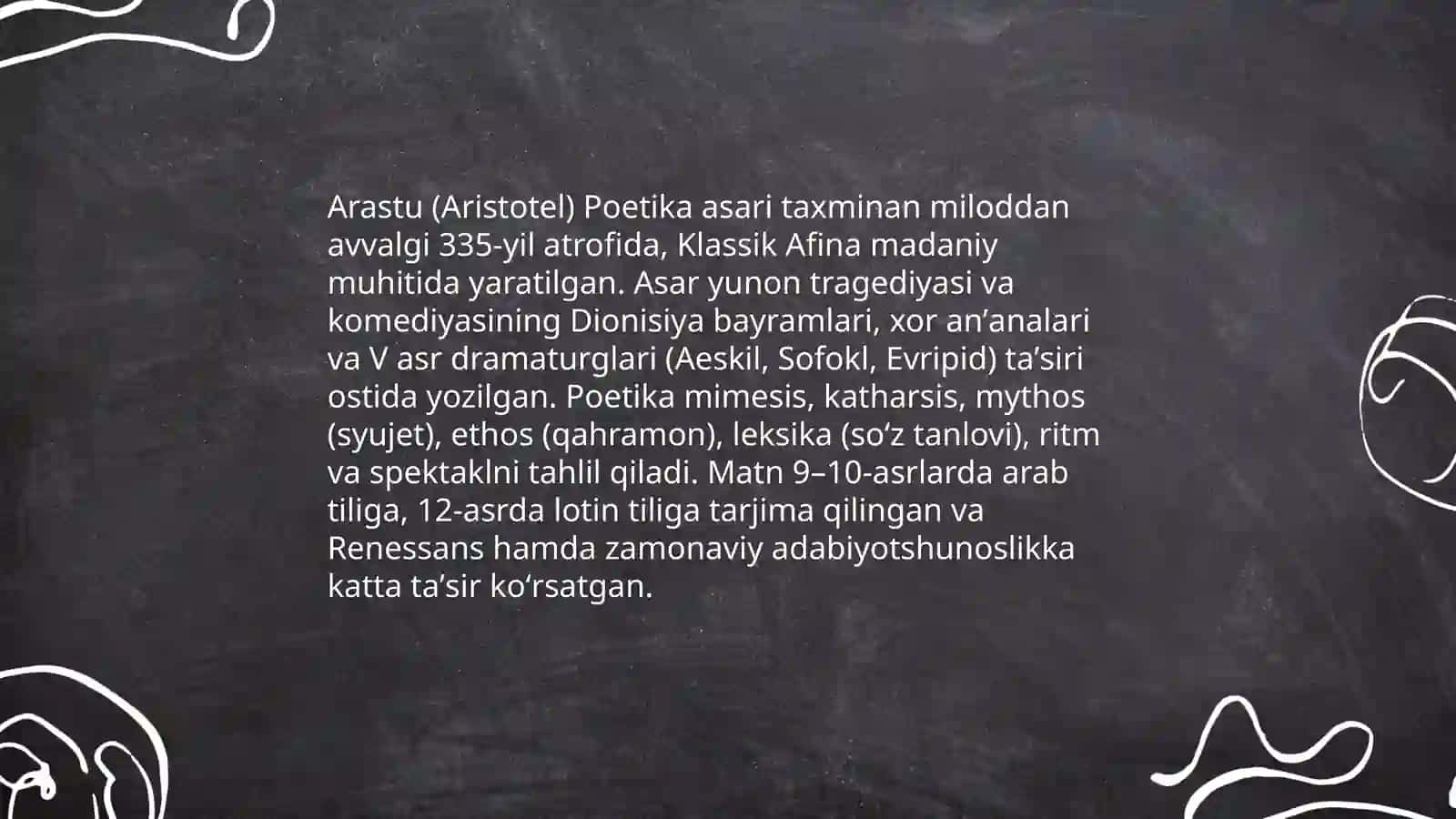Arastu Poetikasi 3