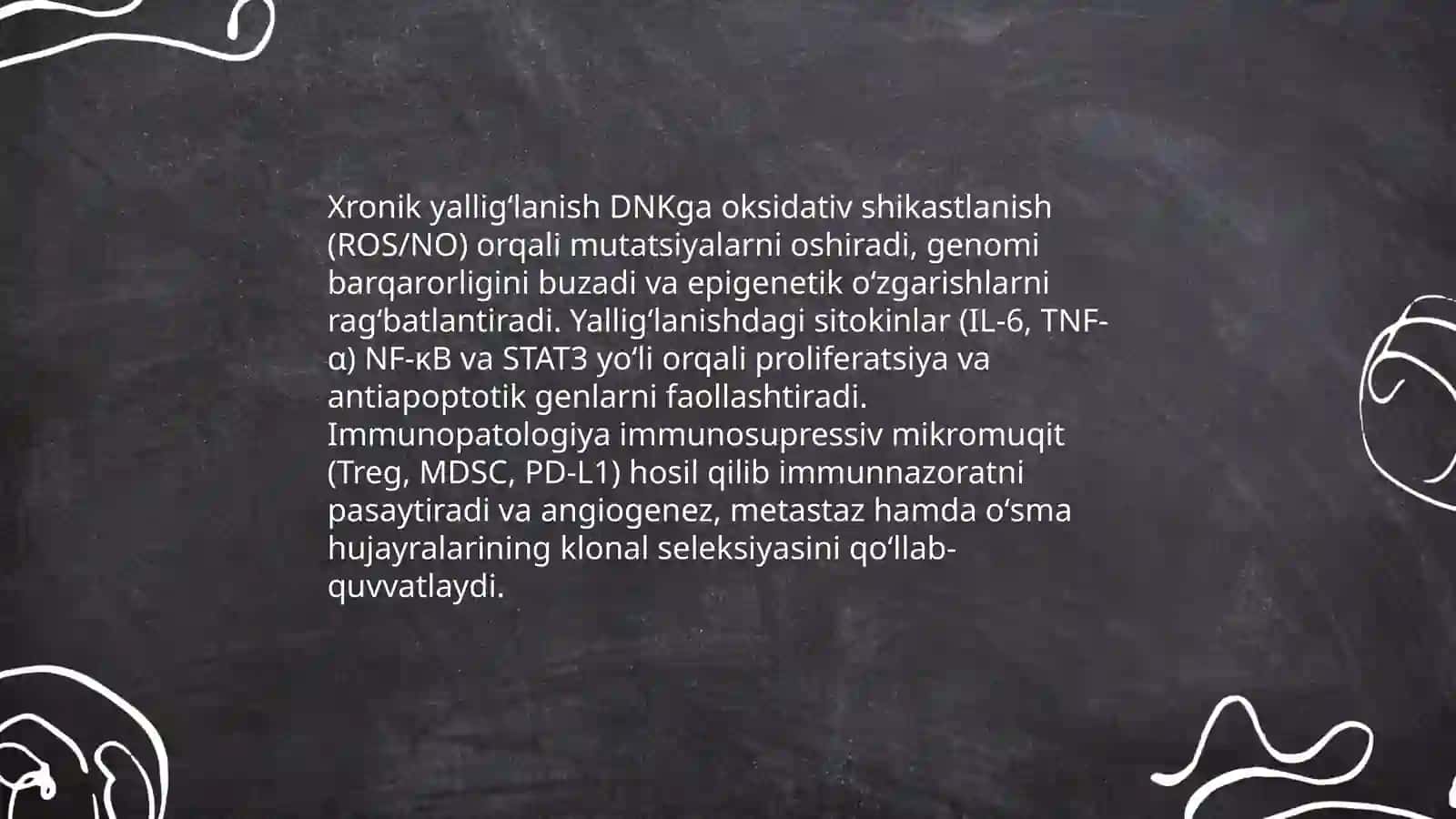 Immunopatalogiya,oʻsma hujayralarini kelib chiqishidagi ahamiyati 3