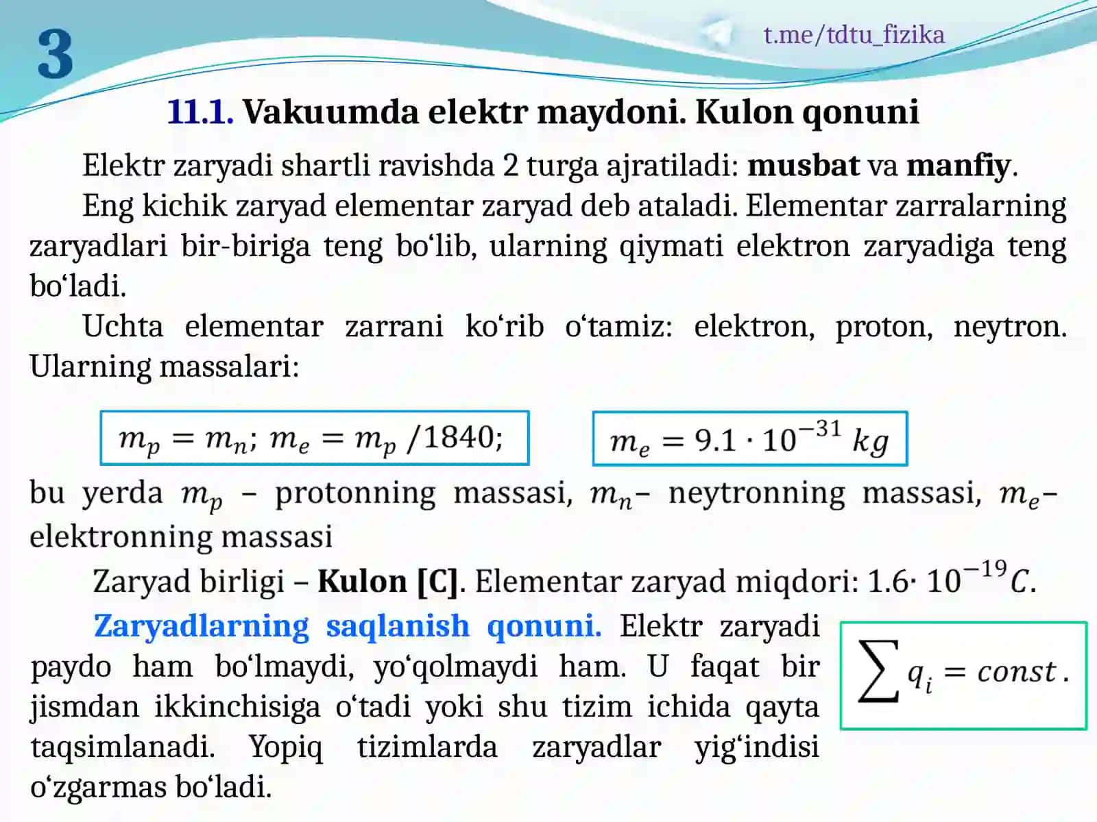 ELEKTROSTATIK MAYDON VA UNING XUSUSIYATLARI 3