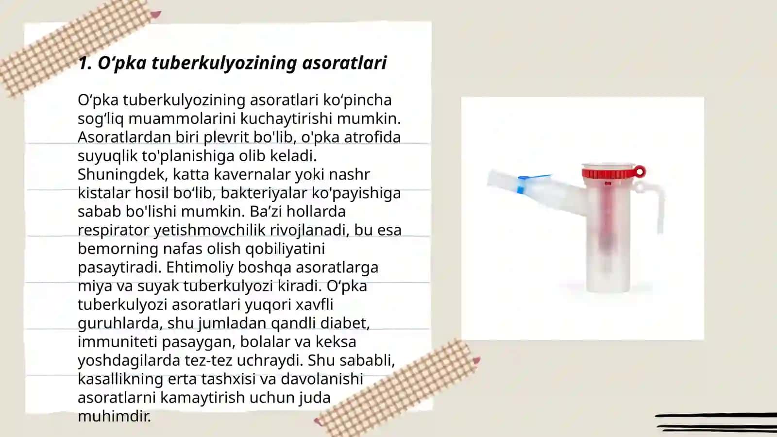 Oʻpka tuberkulyozi asoratlari 3
