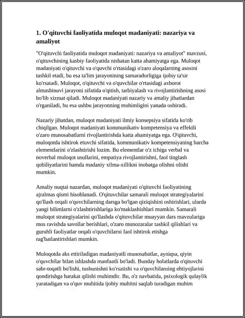 O'qituvchi faoliyatida muloqot madaniyati: nazariya va amaliyot 3