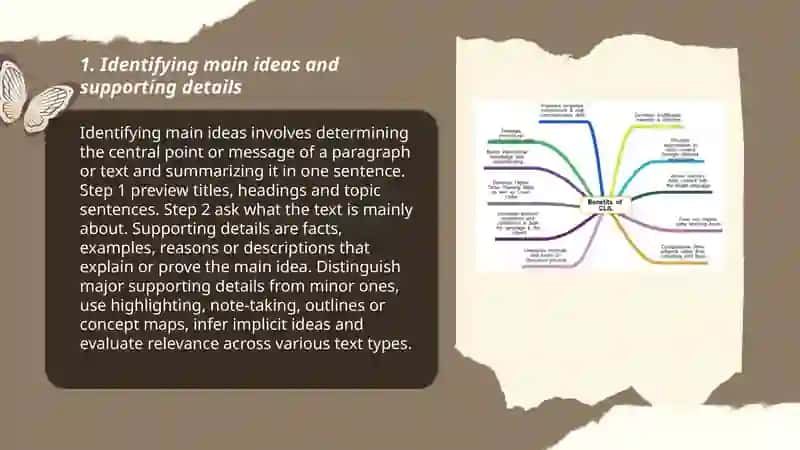 Developing skills in working with different types of textual information 3