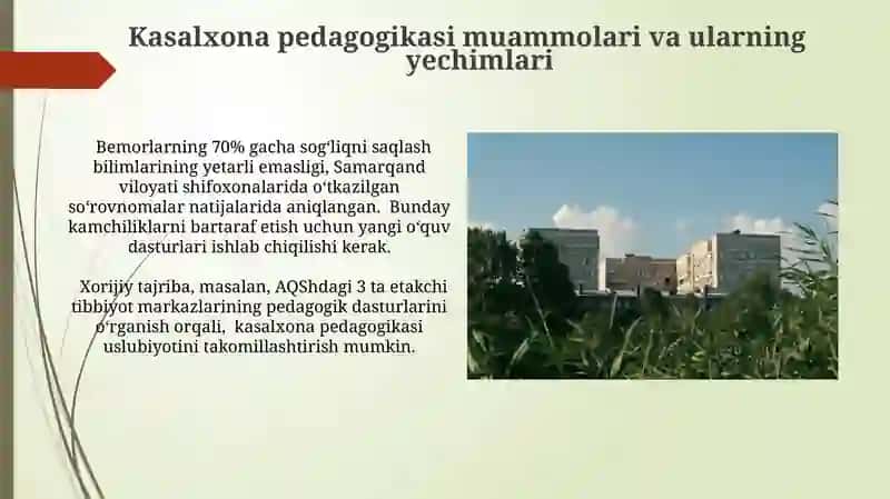 Kasalxona Pedagogikasi Samaradorligini Baholash Metodologiyasi 3