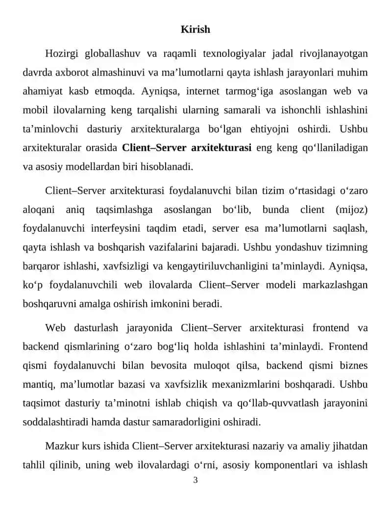 Client–Server arxitekturasi 3