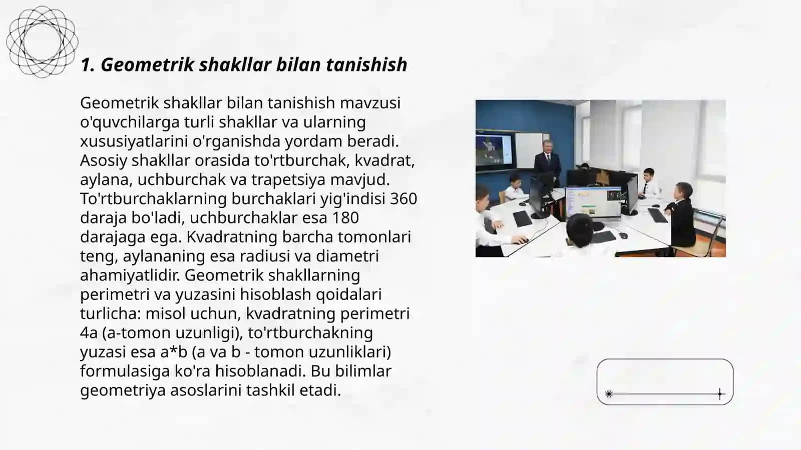 Geometrik shakllar bilan tanishish 3
