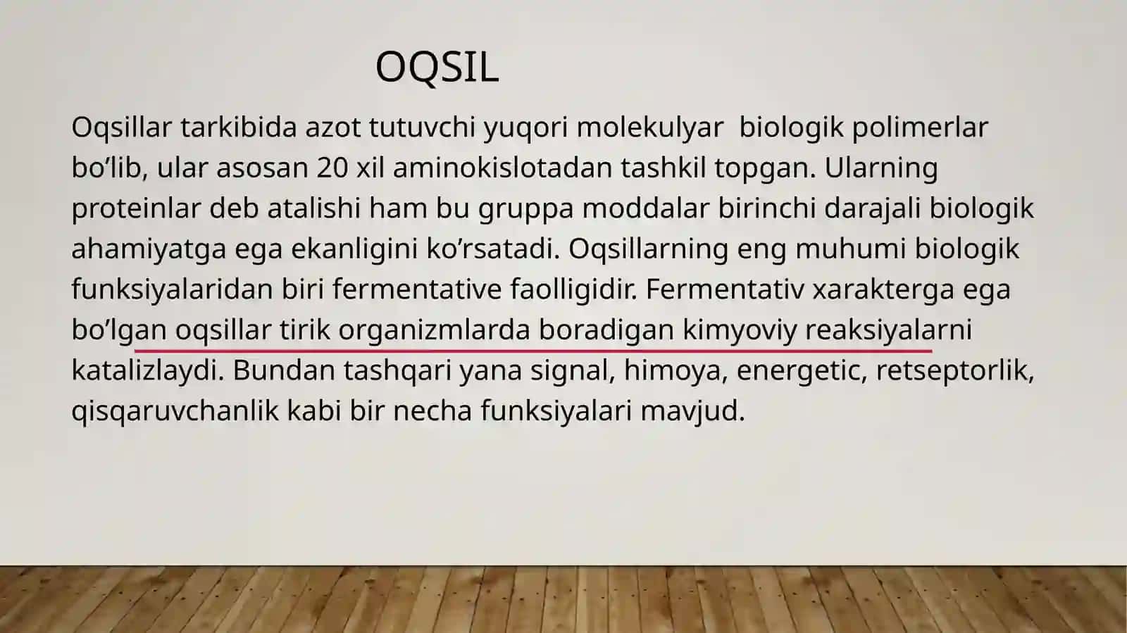 Asosiy oziq moddalar-oqsillar, yog’lar, karbonsuvlar, mineral modular va vitaminlarni biologik roli 3