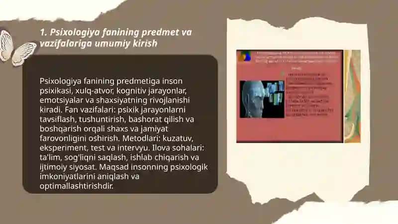Psixologiya fanining vazifalari,predmeti 3