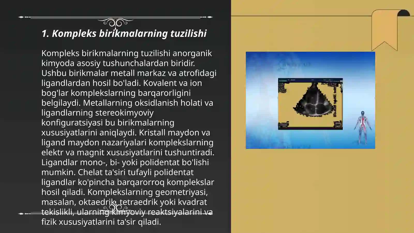 Kompleks birikmalarning tuzilishi 3