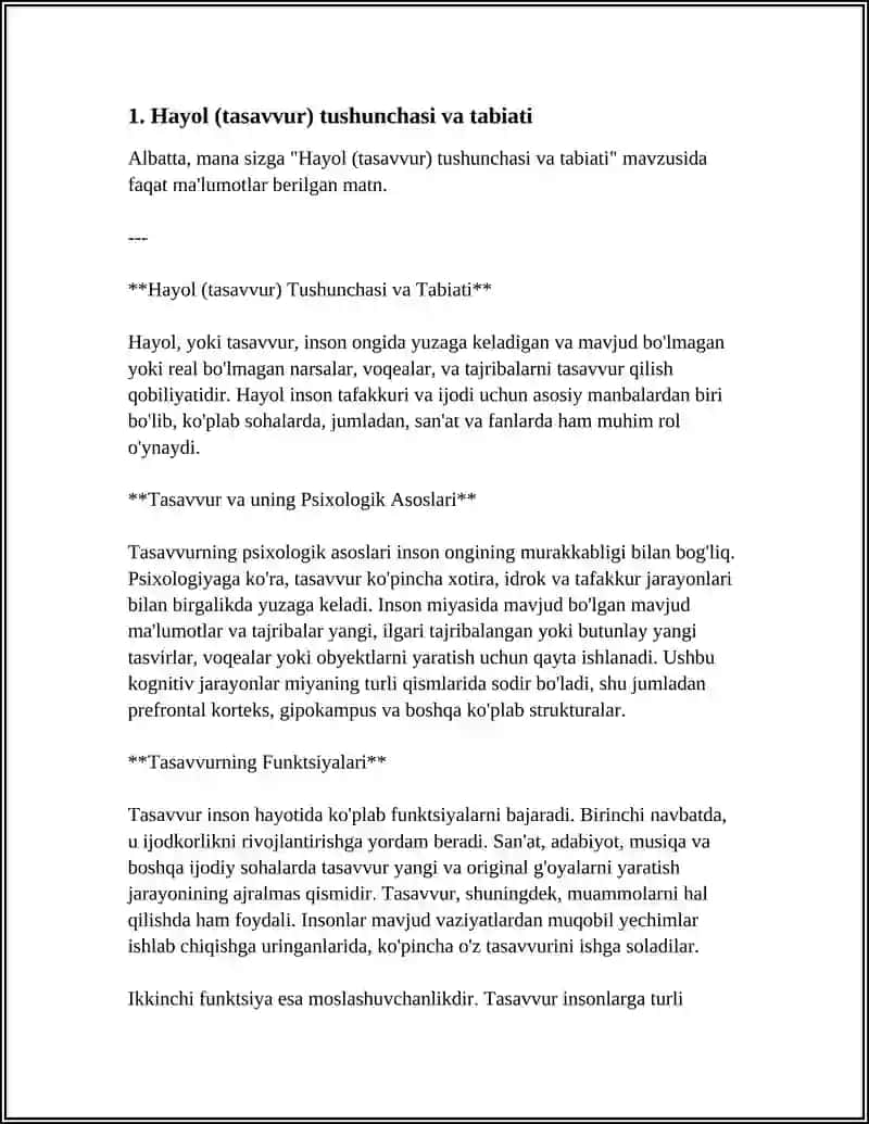 HAYOL (TASAVVUR) TUSHUNCHASI VA TABIATI 3