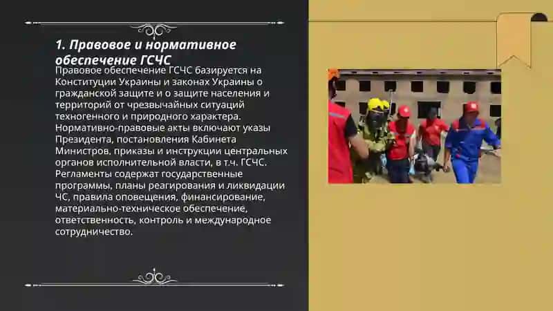 Государственная система предупреждения и действий в черезвычайных ситуациях (ГСЧС) 11 "Д" класс 3
