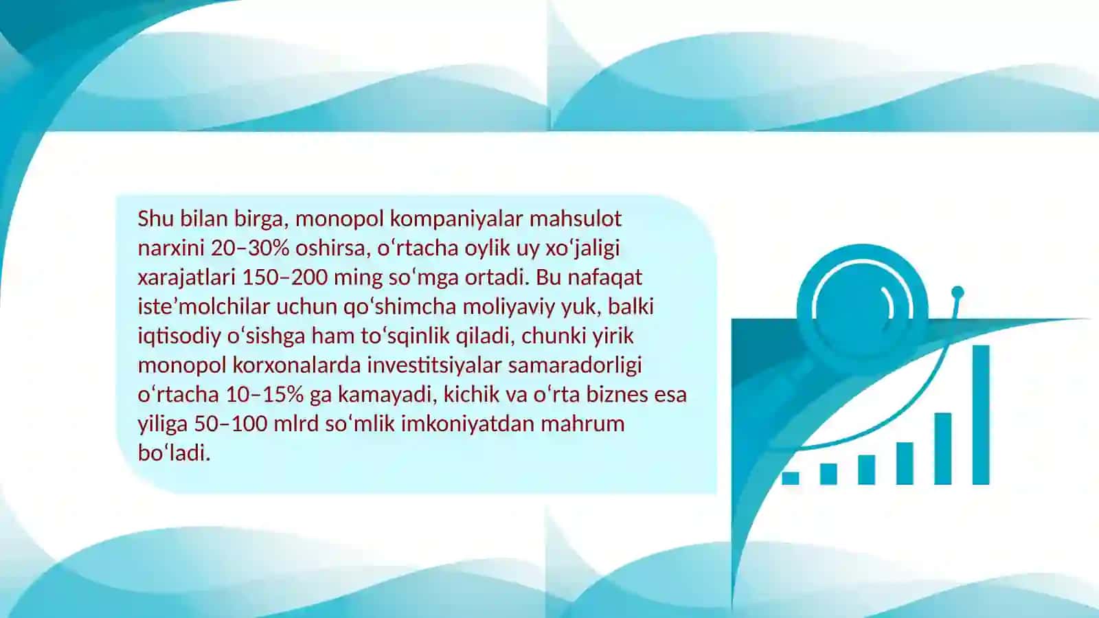 Iqtisodiyotda monopolizmga qarshi siyosat va raqobatni rivojlantirish 3
