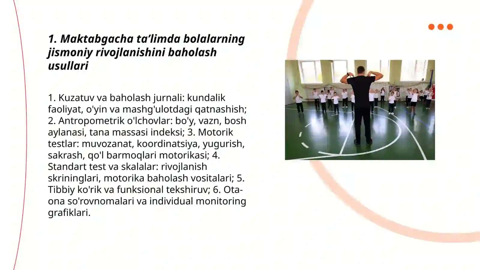 Maktabgacha taʼlimda bolalarning jismoniy rivojlanishini baholash 3