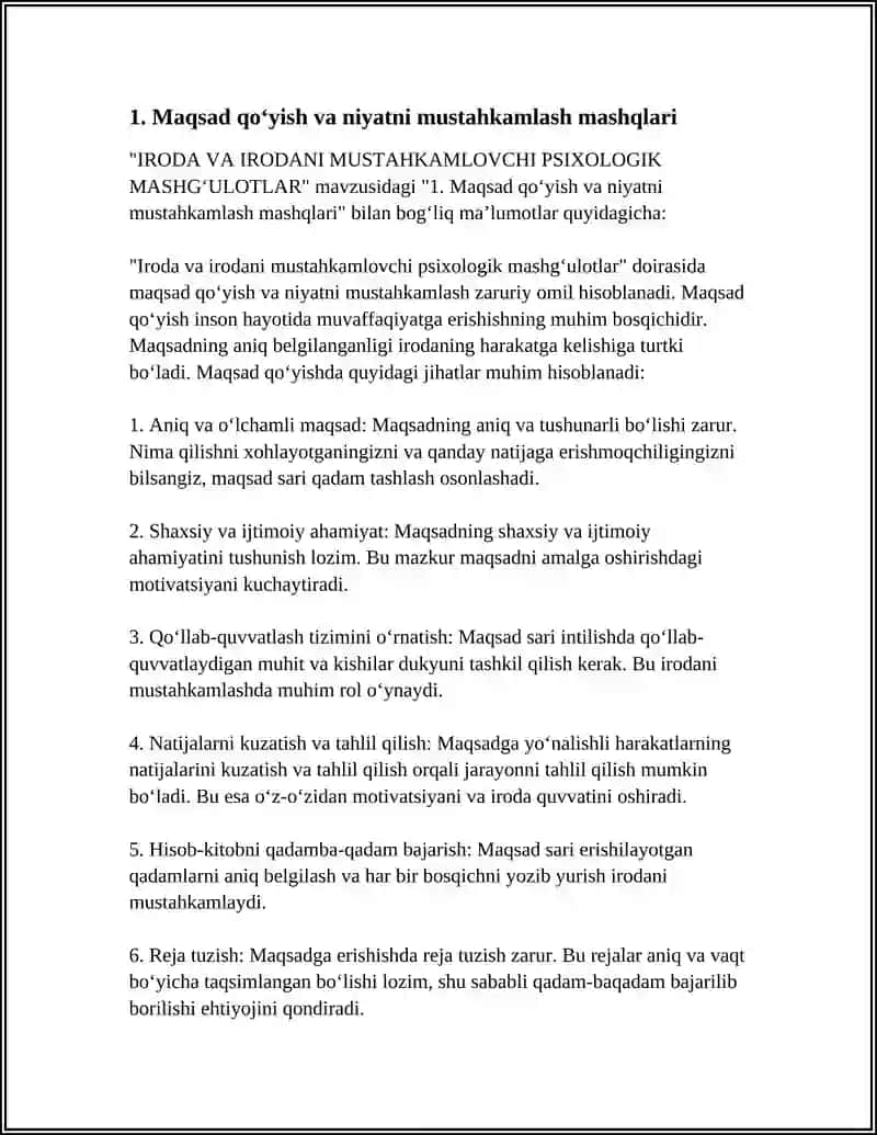 IRODA VA IRODANI MUSTAHKAMLOVCHI PSIXOLOGIK MASHG‘ULOTLAR 3