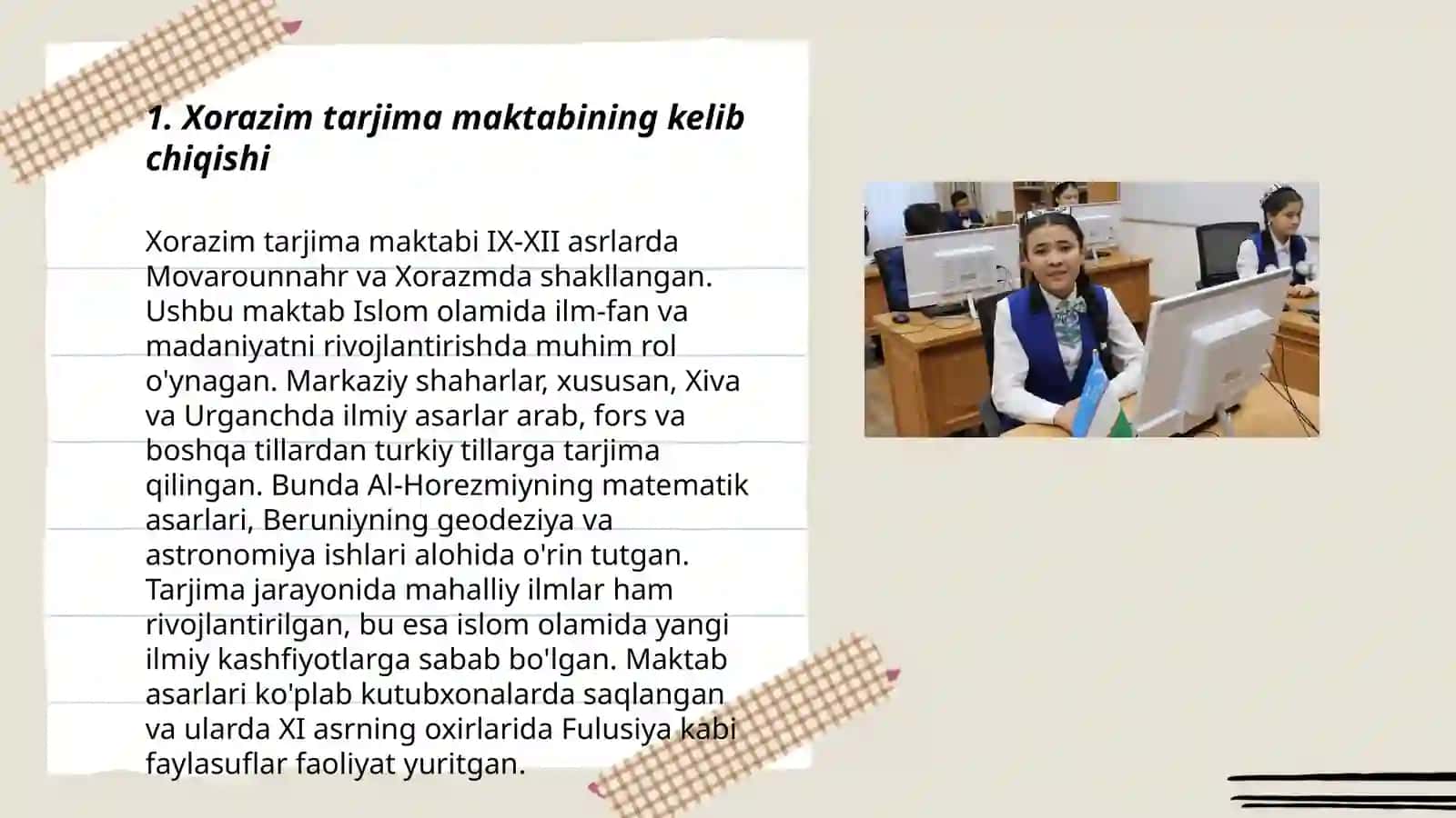 Xorazim tarjima maktabi va unda ijod qilgan tarjimonlar 3