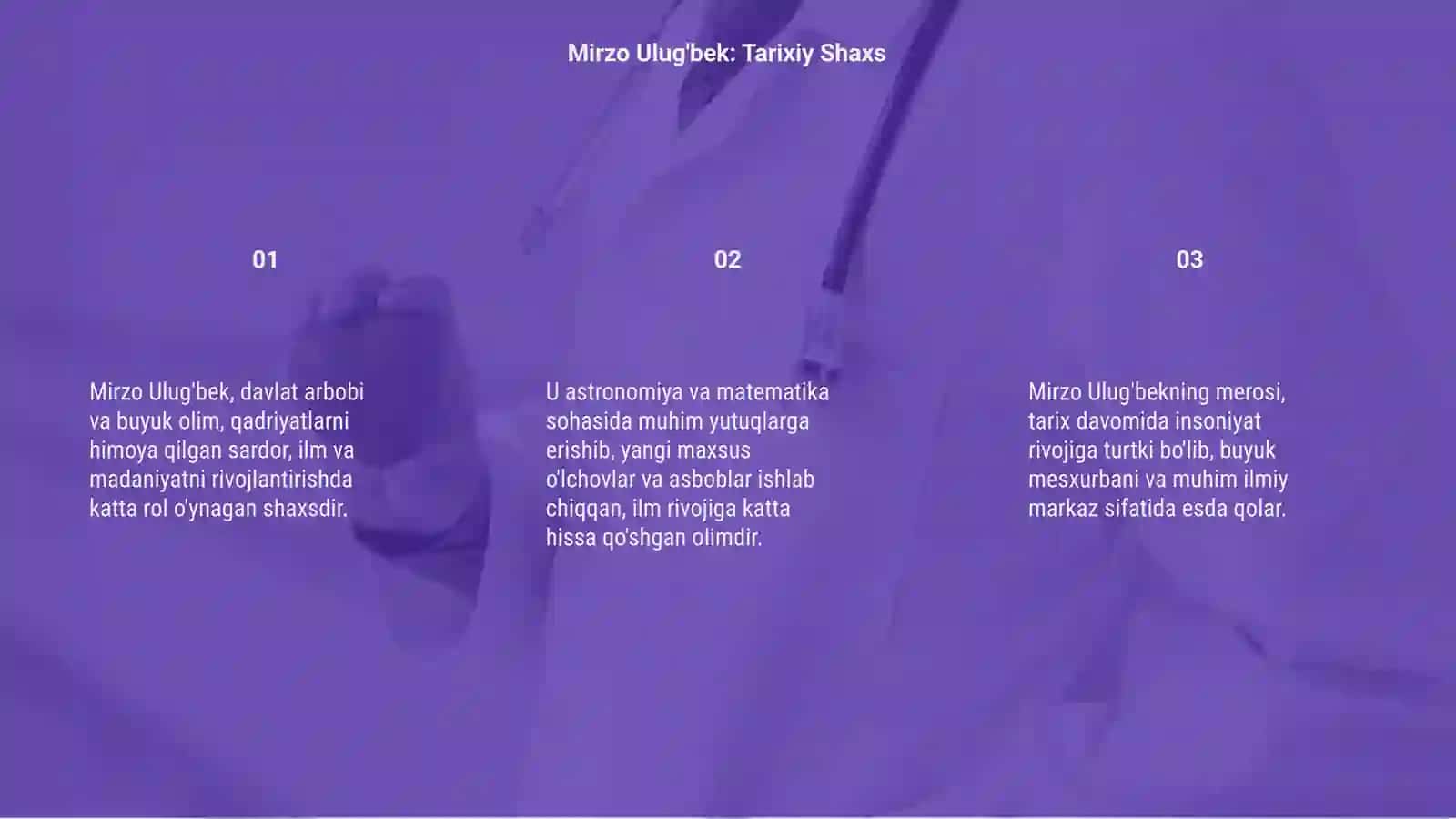 Mirzo Ulug'bek: Tarixiy Shaxs 3