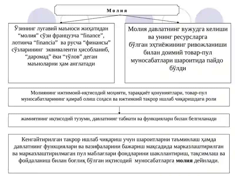 Молиянинг моҳияти ва функциялари 3