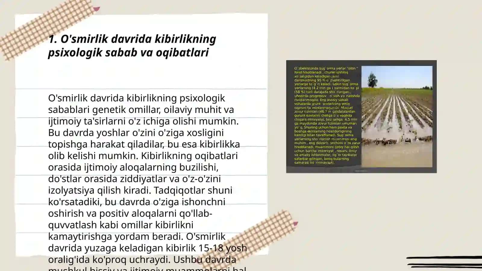 O'smirlik davrida kibrlikning psixologik sabab va oqibatlari 3