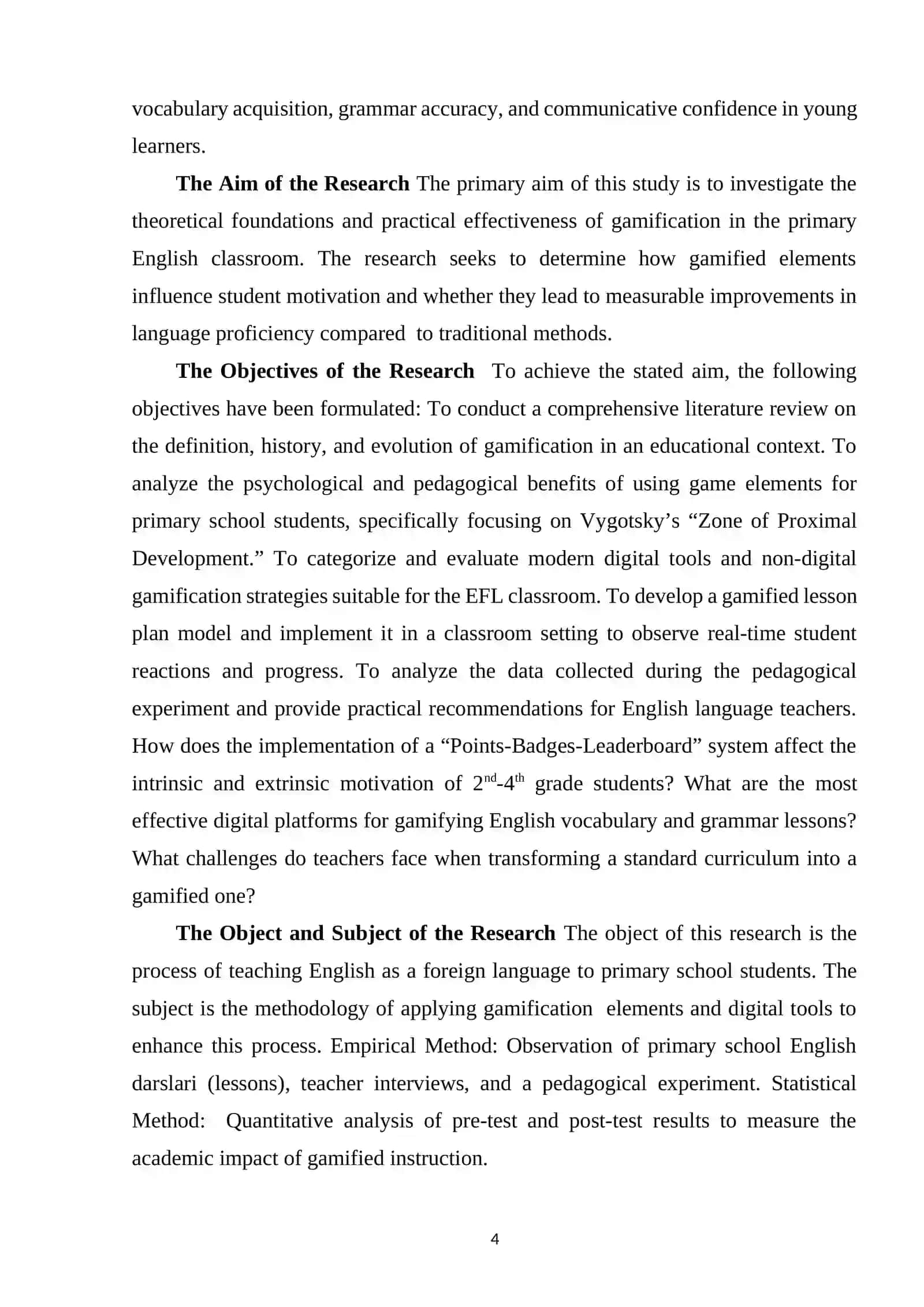 GAMIFICATION IN THE PRIMARY ENGLISH CLASSROOM 3